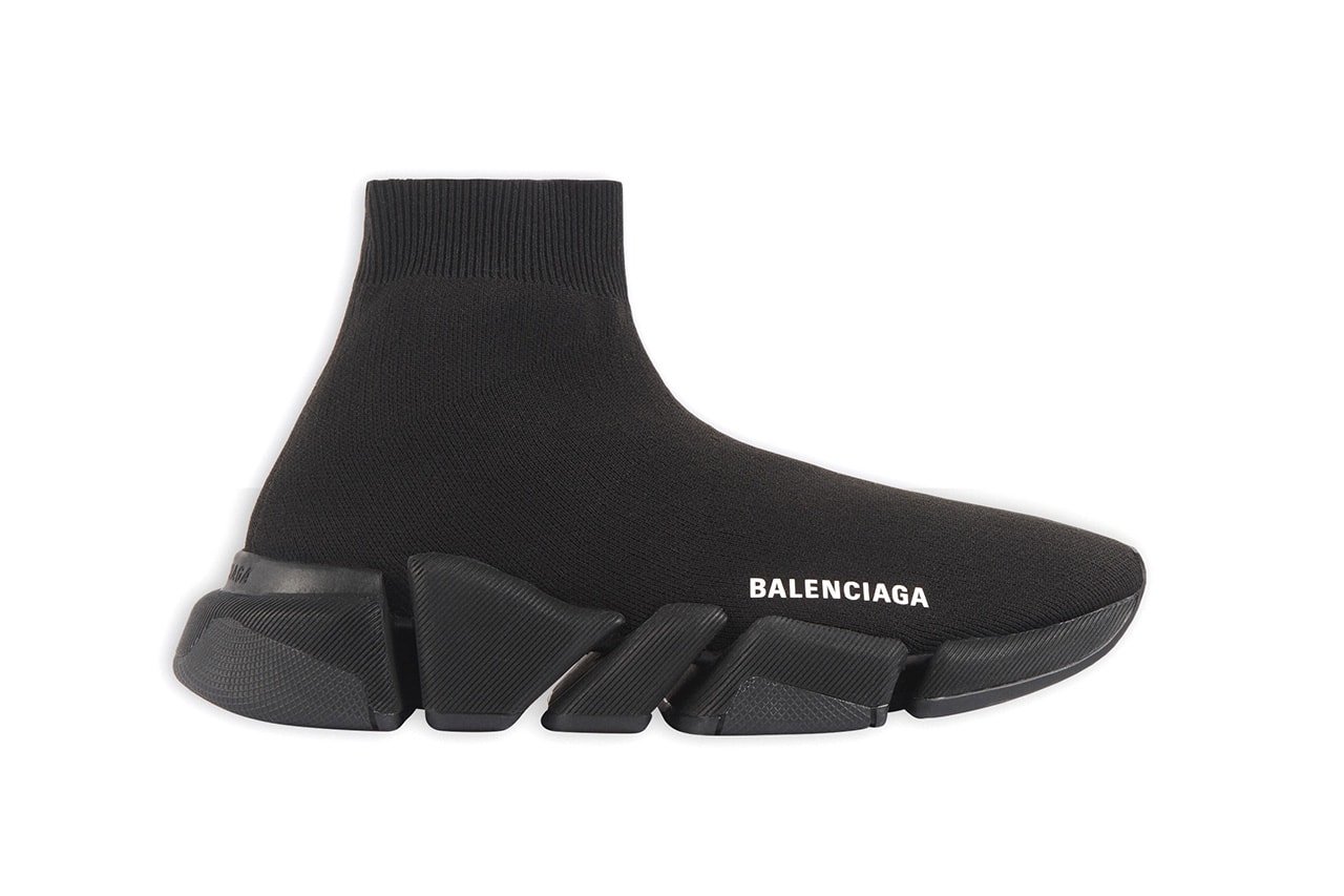 Balenciaga Speed Clear Sole Trainers Black Pink 3D model