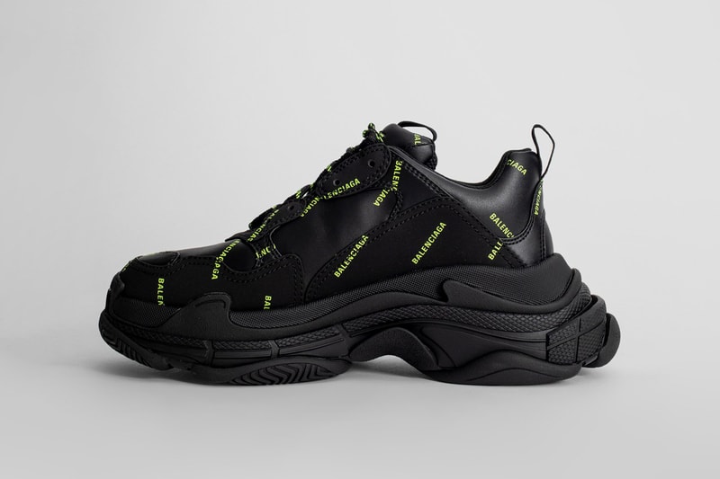balenciaga triple s chunky sneaker dad shoe red black neon green official release date info photos price store list buying guide