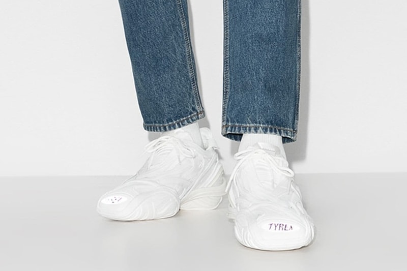 Balenciaga Tyres Sneaker Triple White Footwear Release Drop Date Information Closer Look Browns Menswear Futuristic Shoe Demna Gvasalia 