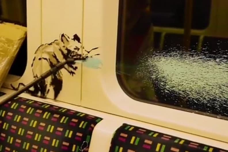 banksy if you dont mask you dont get london underground street art graffiti