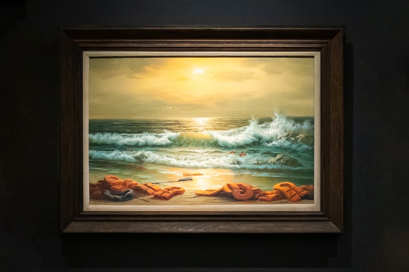banksy meditarranean sea view sothebys auction results prices artworks sale 