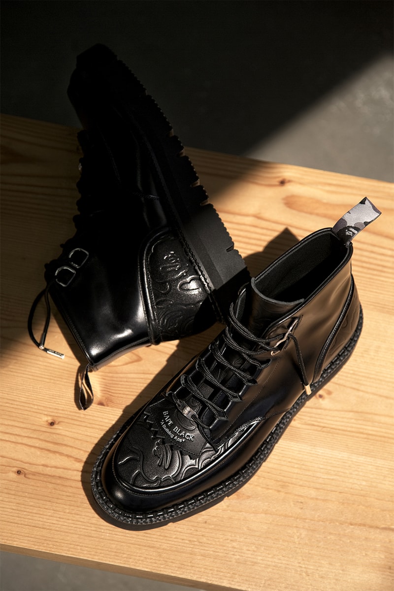 BAPE BLACK foot the coacher Fall 2020 capsule menswear streetwear shoes kicks trainers runners sneakers boots 