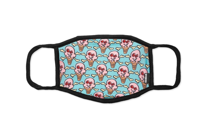 Billionaire Boys Club Face Mask ice cream bbc pharrell williams covid 19 coronavirus menswear streetwear hygiene social distancing dog grin shaking moving black yellow red orange blue turquoise pastel
