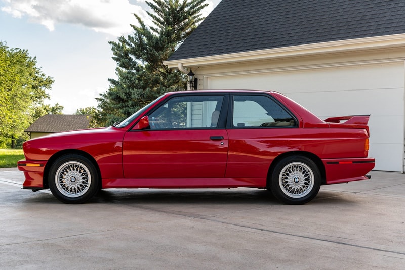 BMW M3 E30 1988 Red 8k Miles in Collector Condition Zinnoberot Bring a Trailer Auction Live $75,000