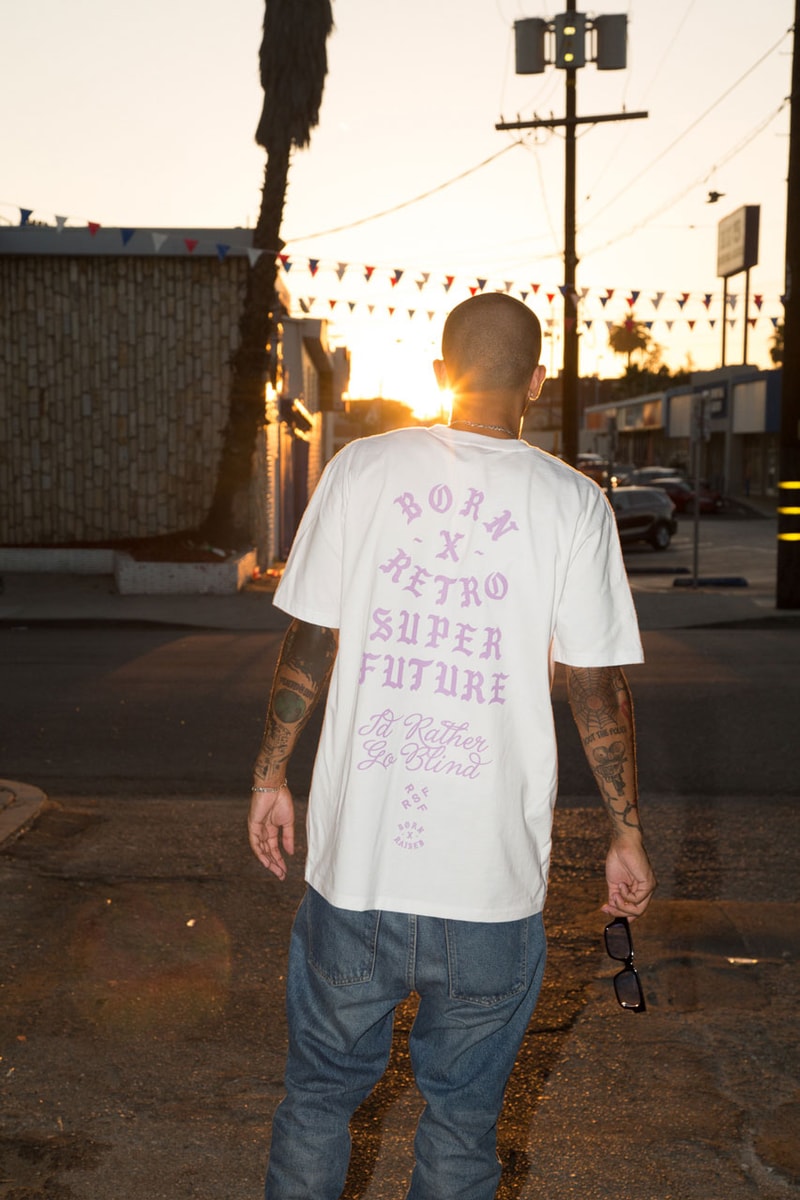 BornxRaised x RETROSUPERFUTURE Sunglasses, Tees roma t shirts collaboration collection 