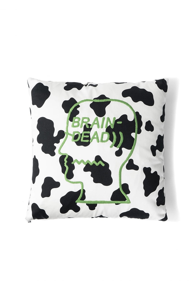 Brain Dead Cow Print Cushion Shorts Drop Date Release Information Closer Look Summer Collection Homeware Nuclear Head Assisted Living™ Made in U.S.A. Contrast Print SS20 Kyle Ng