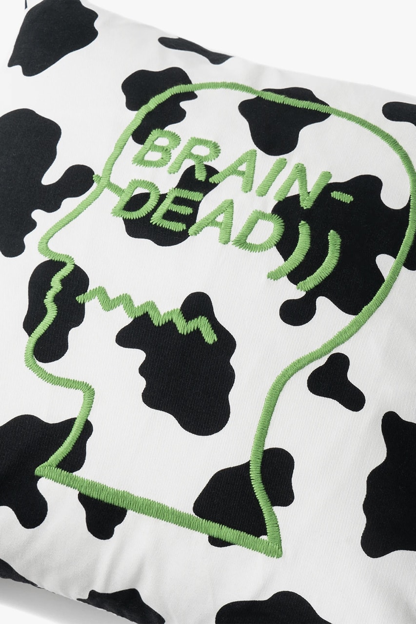 Brain Dead Cow Print Cushion Shorts Drop Date Release Information Closer Look Summer Collection Homeware Nuclear Head Assisted Living™ Made in U.S.A. Contrast Print SS20 Kyle Ng