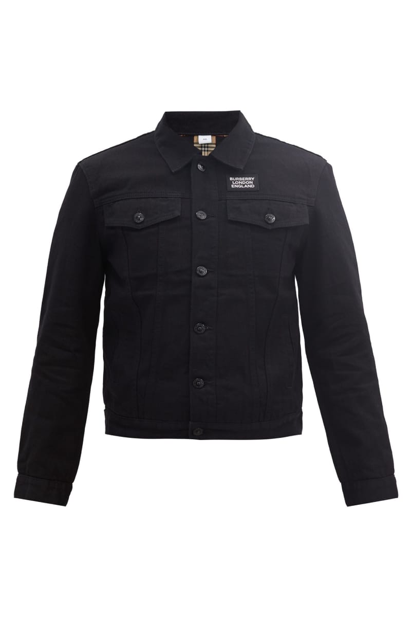 burberry black denim jacket