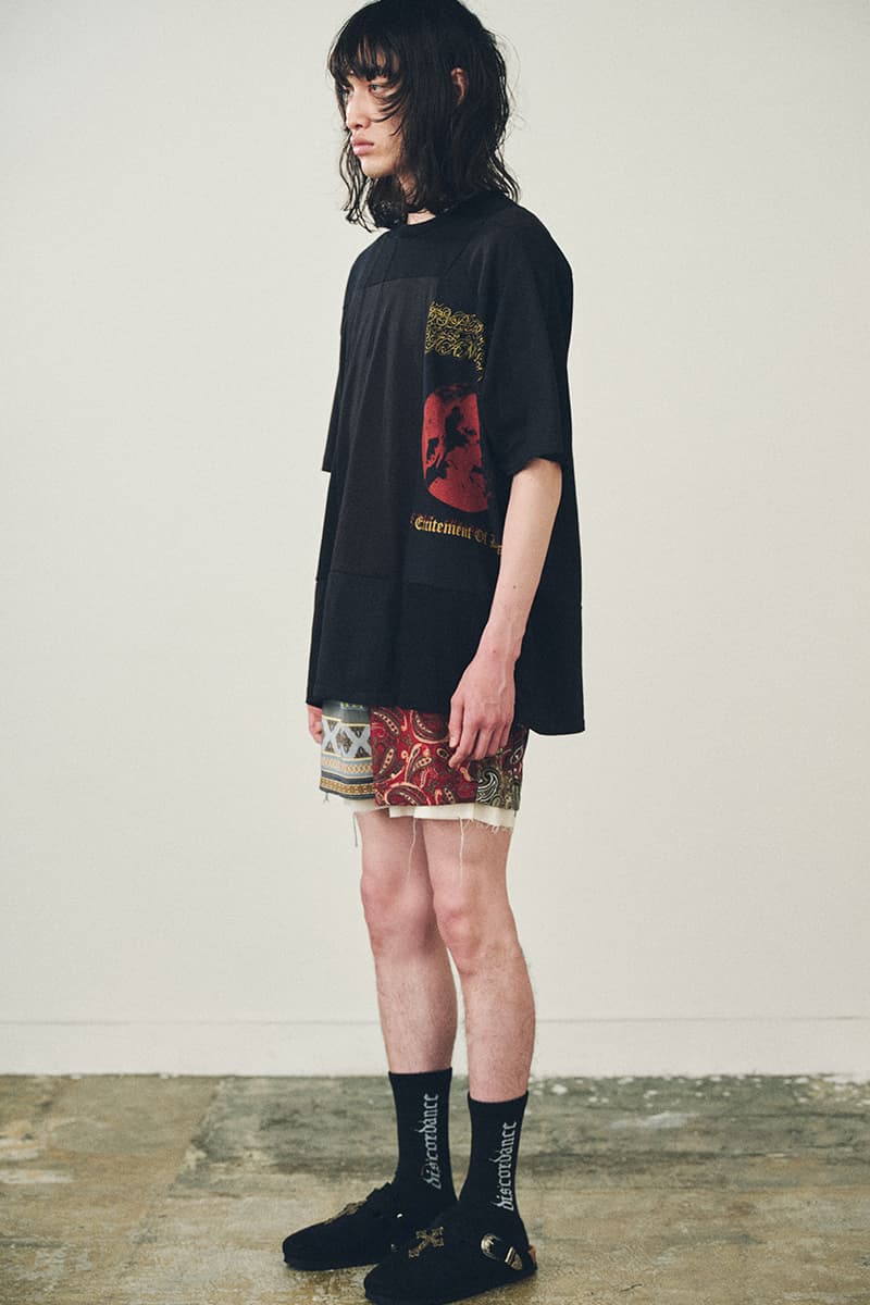 Children of the discordance Spring Summer 2021 Lookbook menswear streetwear japanese fashion label brands shirts t shirts pants trousers shorts bandana graphics ss21