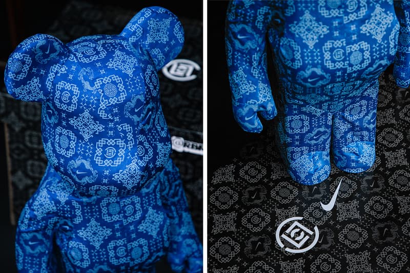 CLOT Nike Medicom Toy BE@RBRICK Black Silk 1000 Release Info Buy Price