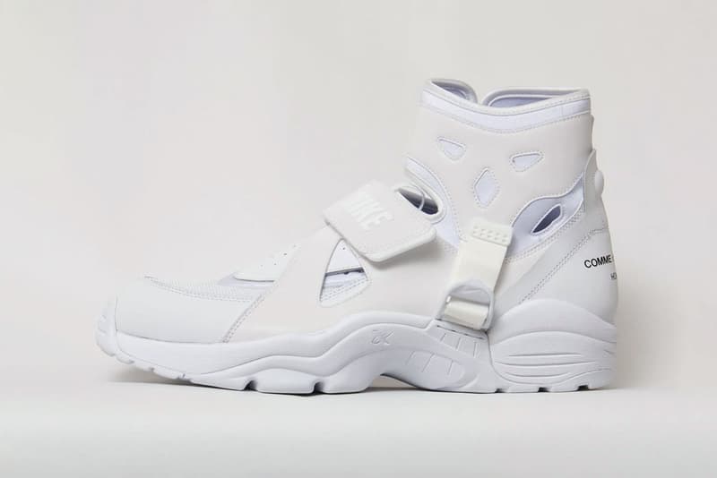 COMME des GARÇONS x Nike Air Carnivore Collaboration homme plus japan release date info buy april 2021 colorway 3m reflective high top mid runway