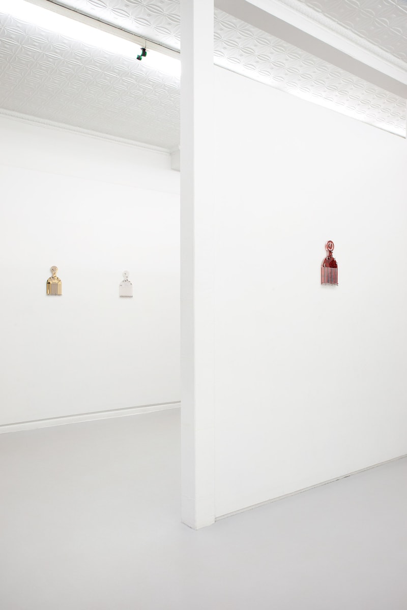 Damien Davis "Benefit Suite" Collection Sculptures Mrs. gallery Fire Island Artist Residency afro comb pick "Black power button pick" justice organizations black ives matter