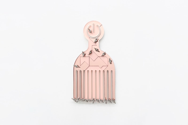 Damien Davis "Benefit Suite" Collection Sculptures Mrs. gallery Fire Island Artist Residency afro comb pick "Black power button pick" justice organizations black ives matter