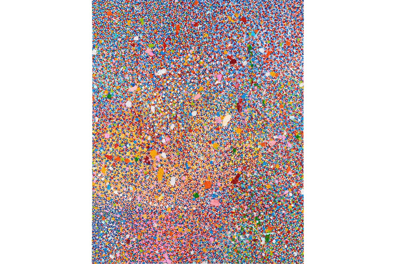 Damien Hirst 'Veil of Hidden Meaning' Spotlight 48 hours abstract paint layers canvas Gagosian gallery 