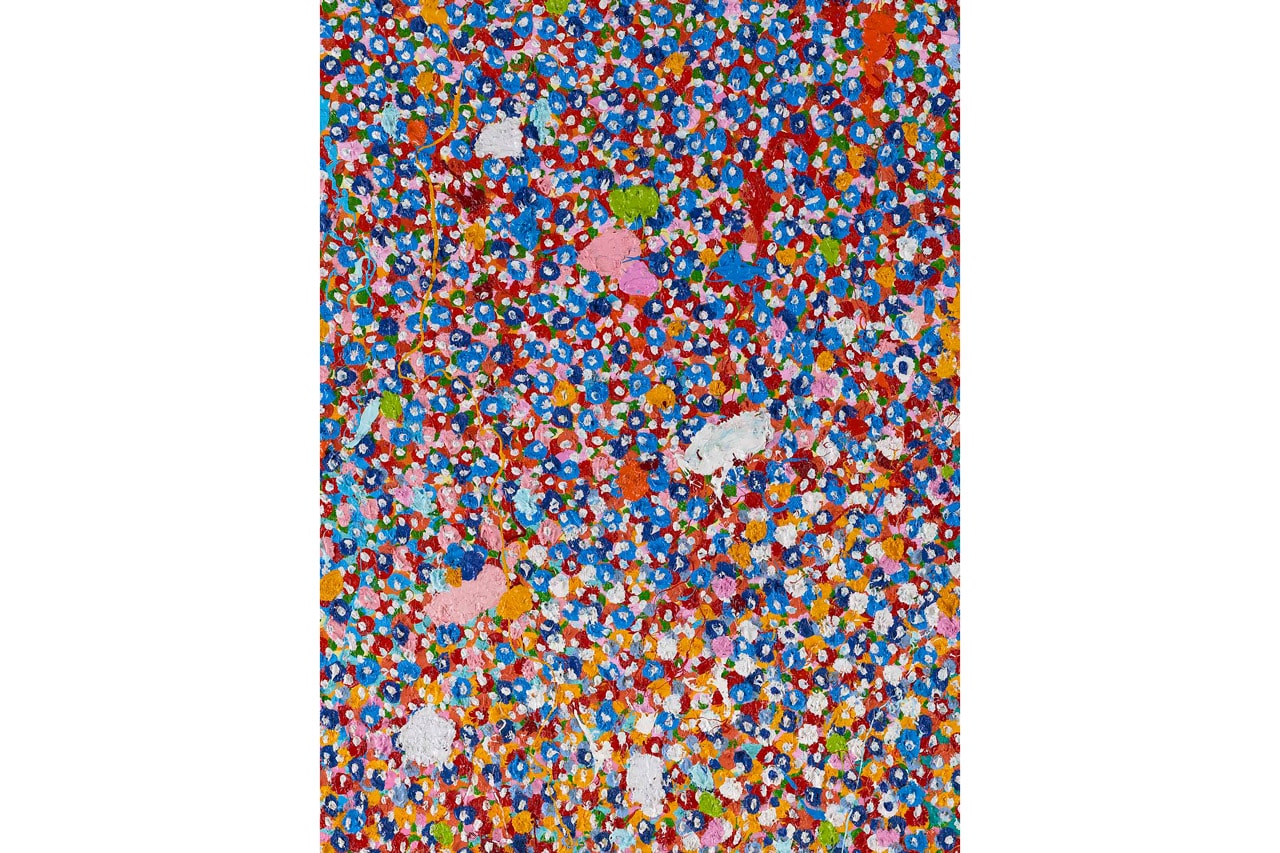 Дэмиен Херст «Завеса скрытого смысла» Прожектор 48 часов абстрактные слои краски холст Галерея Гагосяна 