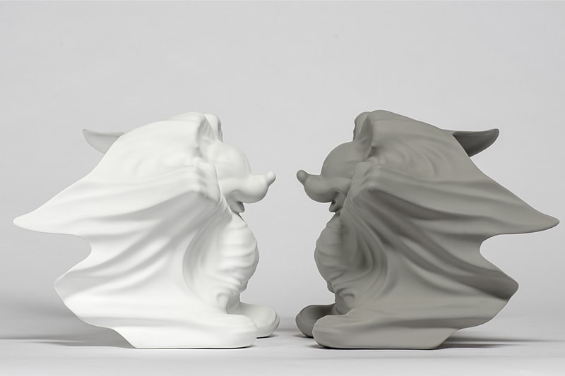 Daniel Arsham x Disney x APPortfolio Gray Hollow Mickey resin figures Hong Kong collectibles artwork Alice in Wonderland 