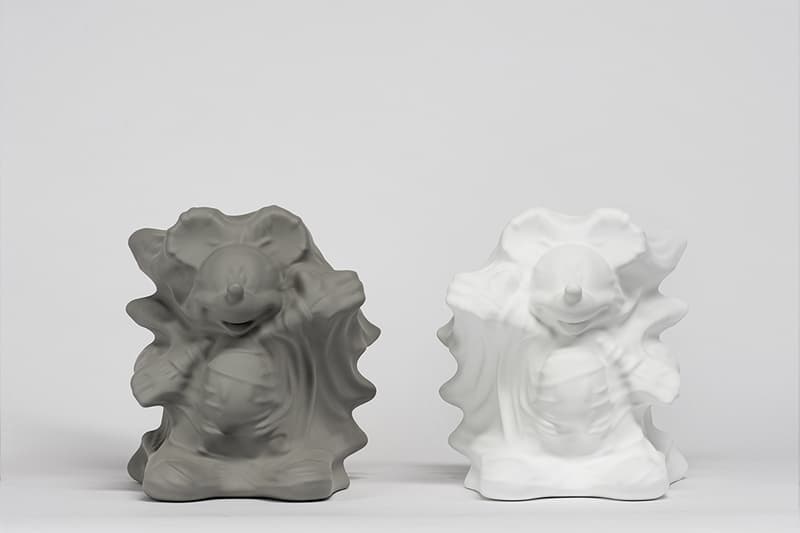 Daniel Arsham x Disney x APPortfolio Gray Hollow Mickey resin figures Hong Kong collectibles artwork Alice in Wonderland