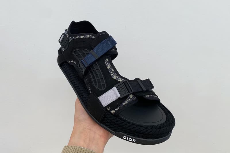 Dior Spring/Summer 2021 Sandals Footwear Collection Thibo Denis SS21 Kim Jones Runway Presentation Closer Look Drops Oblique Monogram CD Straps