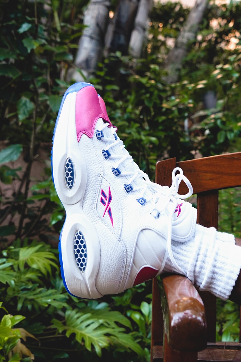 eric emanuel reebok question mid allen iverson white blue pink pantone team dark royal fx7441 official release date info photos price store list buying guide