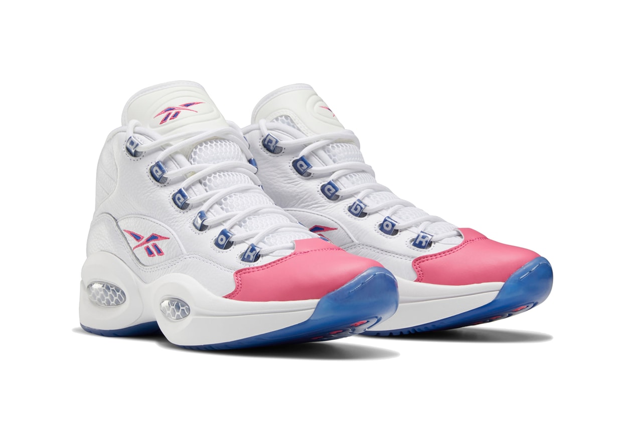 eric emanuel reebok question mid allen iverson white blue pink pantone team dark royal fx7441 official release date info photos price store list buying guide