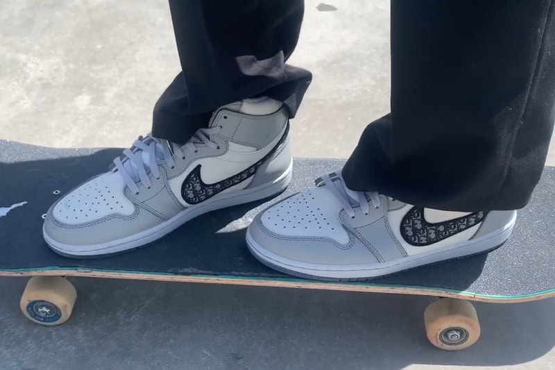 Erik Arteaga Skates Dior Air Jordan 1 High OG Kim Jones Video Burberry.erry