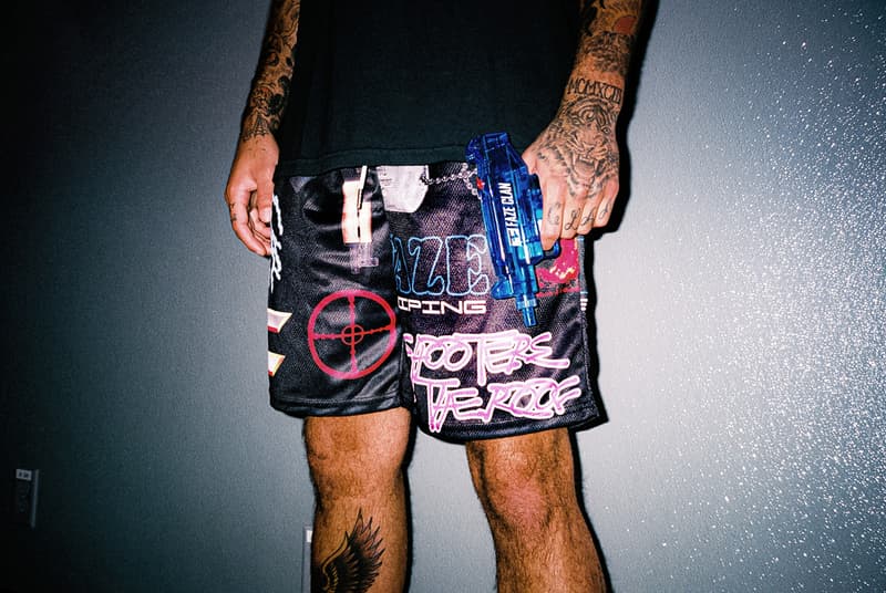FaZe Clan August Collection Release FaZe Banks t-shirts tees fleece mesh shorts water gun wall clock floor mat arcade hollywood