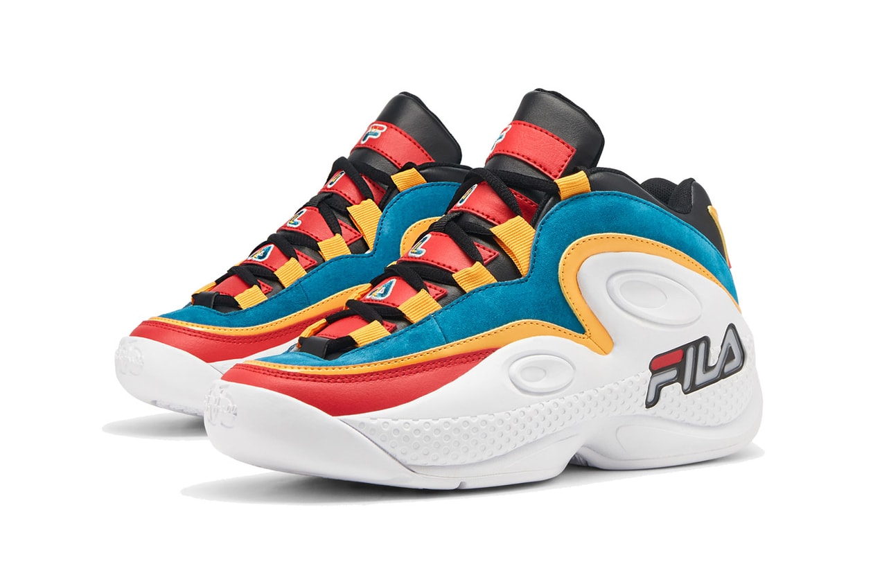 fila grant hill 3 v94m 3one3 collection white black teal yellow red official release date info photos price store list buying guide
