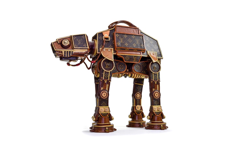 Gabriel Dishaw's Work Sees 'Star Wars' Masks Made from Upcycled LV Canvas art environment 