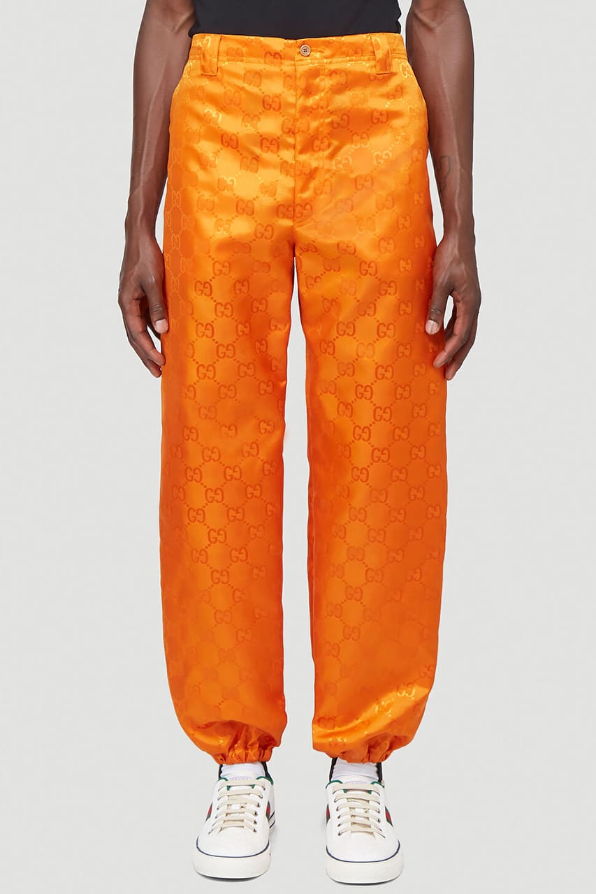 orange gucci shorts