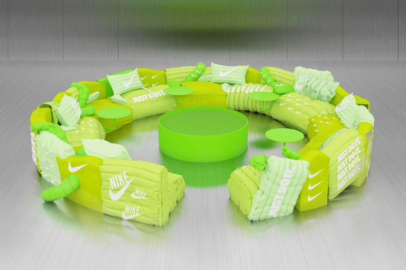 Try Out Harry Nuriev's Neon Green Air Max Sofa for Yourself