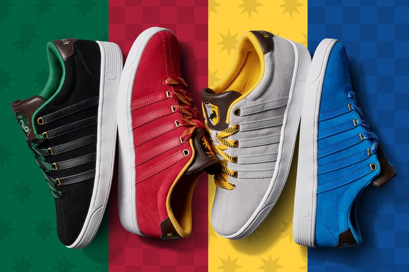 harry potter k swiss back to hogwarts collection classic 2000 gstaad cr terrati caprina court pro ii gryffindor hufflepuff ravenclaw slytherin official release date info photos price store list buying guide