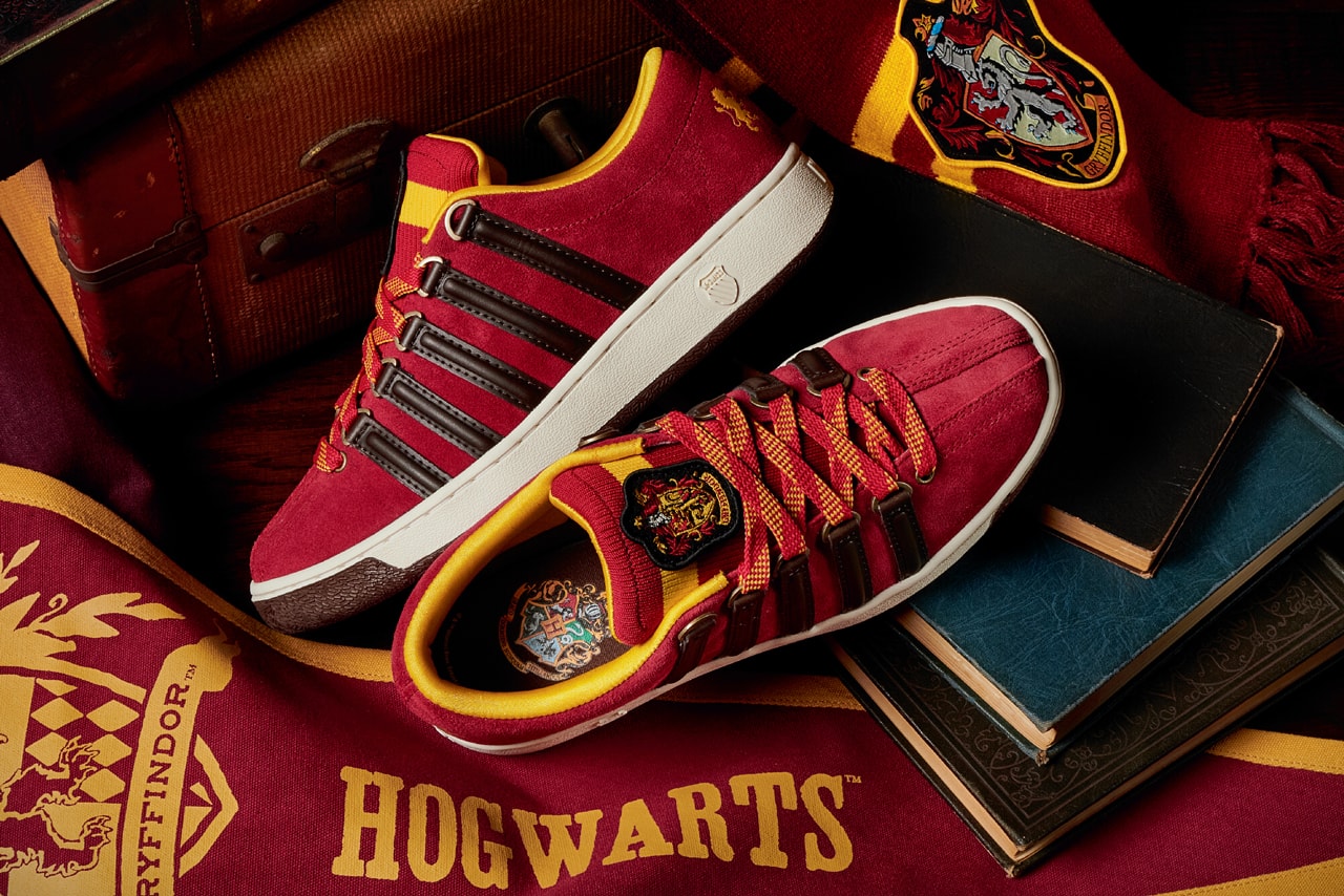 harry potter k swiss back to hogwarts collection classic 2000 gstaad cr terrati caprina court pro ii gryffindor hufflepuff ravenclaw slytherin official release date info photos price store list buying guide