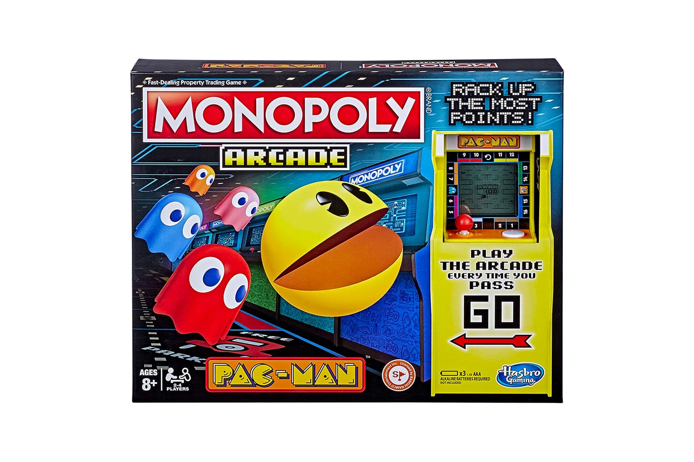 tabletop family game monopoly pac man retro arcade unit edition hasbro