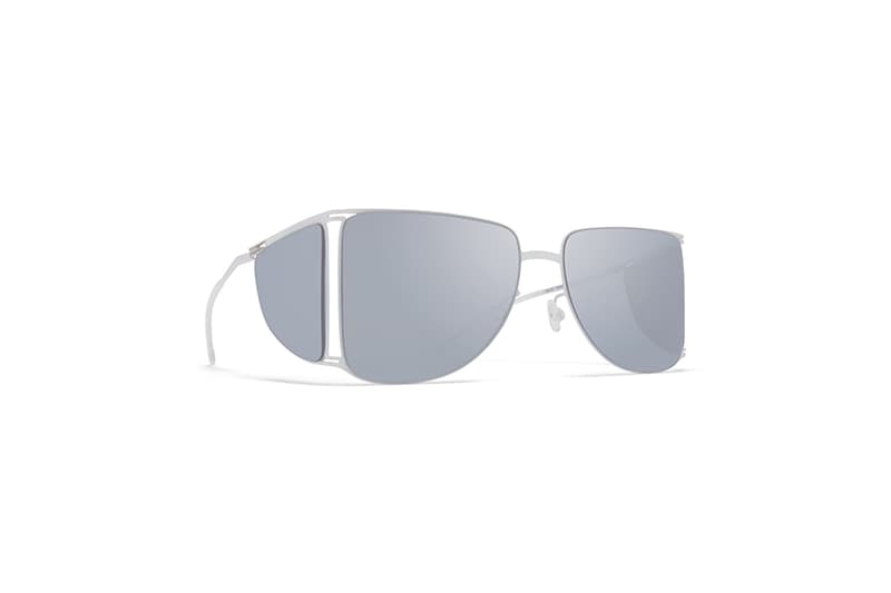 MYKITA and Helmut Lang Sunglasses Collection eyewear collaboration spring/summer 2020 runway HL001 HL002 neon yellow pink blue black white frames