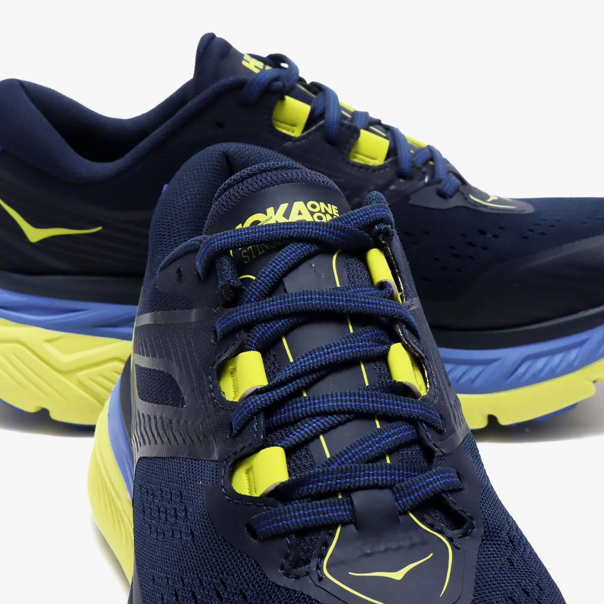 hoka one one speedgoat 4 stinson atr 6 tokyo neon trail running shoes black iris evening primrose blue yellow vibram official release date info photos price store list buying guide