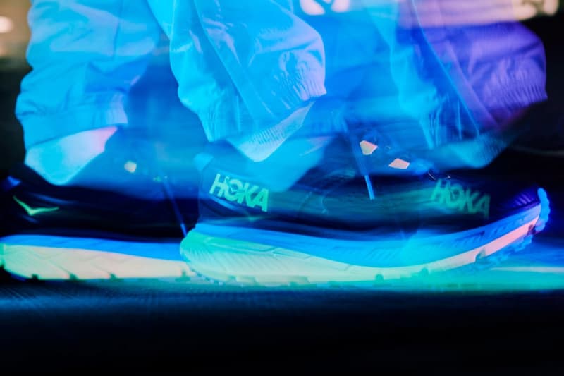 hoka one one speedgoat 4 stinson atr 6 tokyo neon trail running shoes black iris evening primrose blue yellow vibram official release date info photos price store list buying guide
