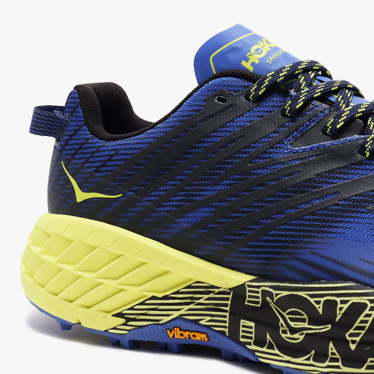 hoka one one speedgoat 4 stinson atr 6 tokyo neon trail running shoes black iris evening primrose blue yellow vibram official release date info photos price store list buying guide