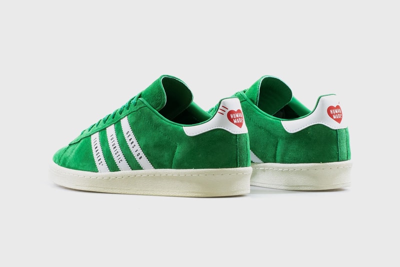 ADIDAS x Human Made Campus Sneakers Shoes Green Suede FY0732 Men