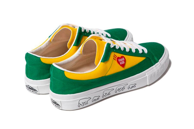 HUMAN MADE Heart Shoe Beige navy blue green yellow spring summer 2020 collection menswear streetwear kicks sneakers trainers runners skate nigo