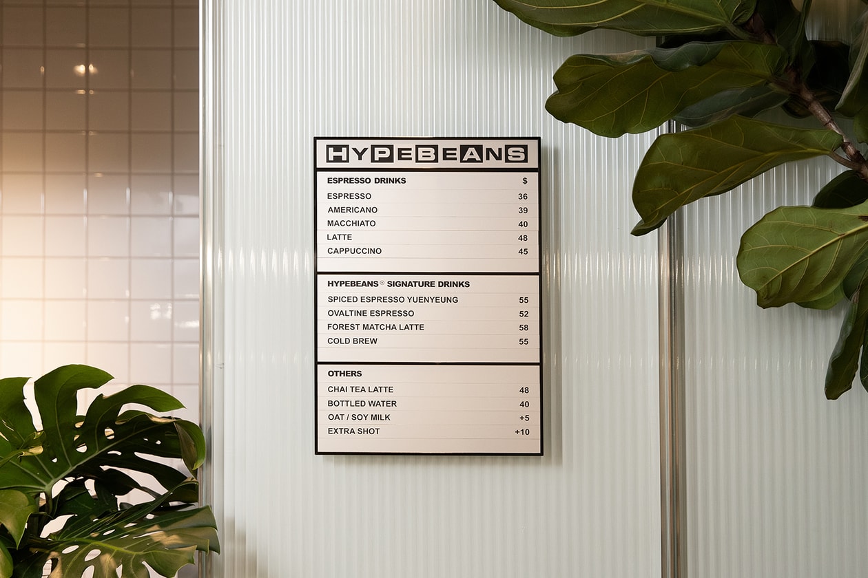 HYPEBEAST HYPEBEANS Coffee Shop Hong Kong Launch Info Landmark Mens Opening Hours Where Menu HBX