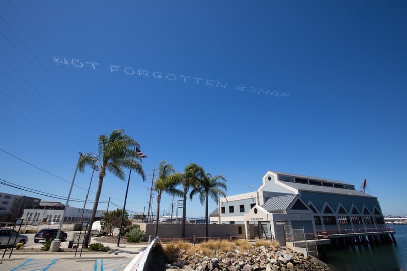 In Plain Sight Aerial Demonstration Migrant Detention Mass Incarceration Independence Day July 3 Messages Sky National Intervention Cassils Rafa Esparza Skytyping messages detention camps facilities centers mass incarceration independence day fourth of july