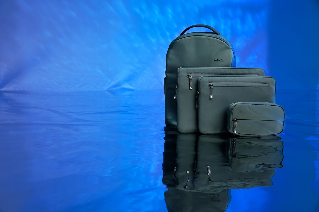 ocean plastic rip stop nylon backpack laptop sleeve accessory case