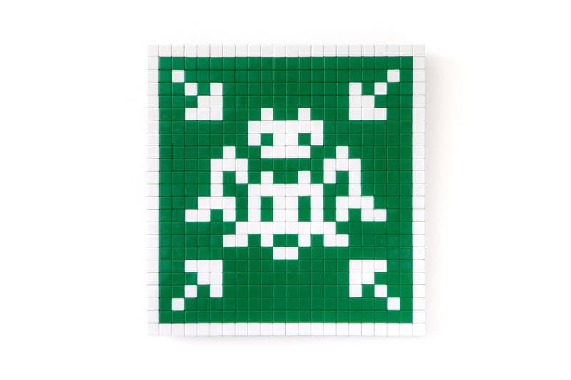 Invader First Solo Exhibition "Hanging" in Hong Kong Aliases Mona Lisa Rubik Cube mosaics