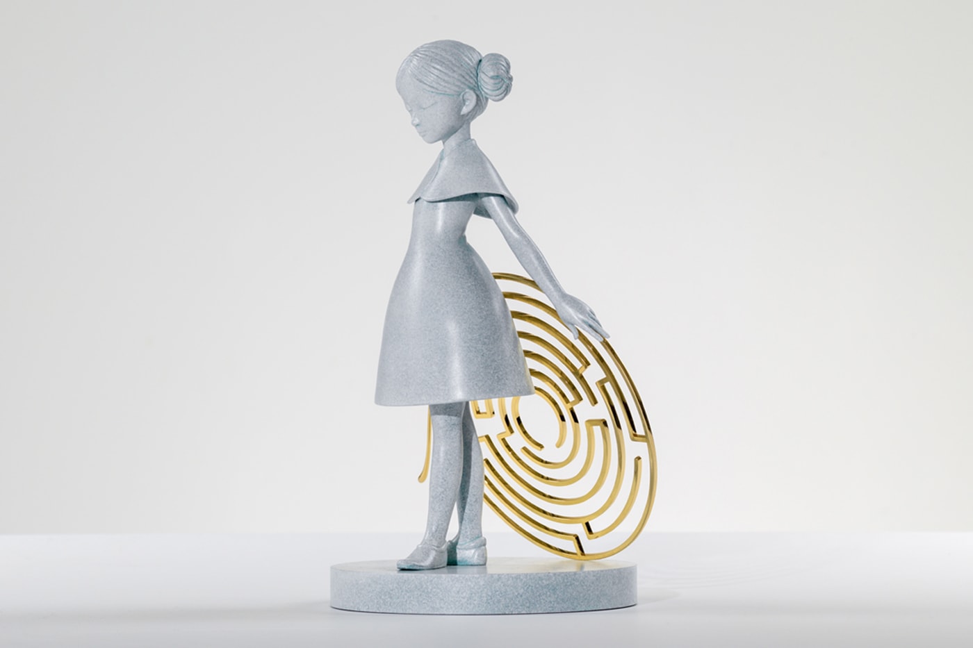 James jean maze bronze sculpture avant arte release info gold plated stainless steel Little Dancer homage