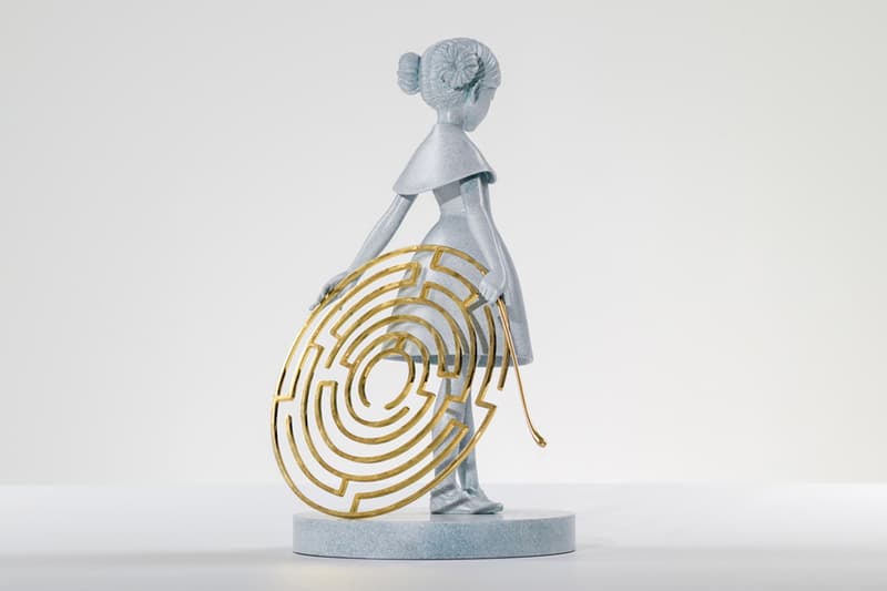 James jean maze bronze sculpture avant arte release info gold plated stainless steel Little Dancer homage