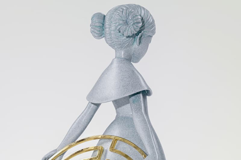 James jean maze bronze sculpture avant arte release info gold plated stainless steel Little Dancer homage