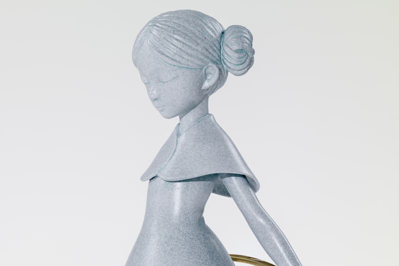 James jean maze bronze sculpture avant arte release info gold plated stainless steel Little Dancer homage