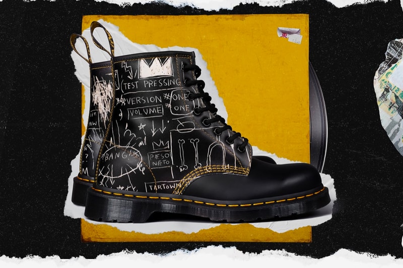  Jean Michel Basquiat Dr Martens Collection shoes boots footwear art New York Classic shoes 1460 abstract 1461 dustheads beat bop graffiti