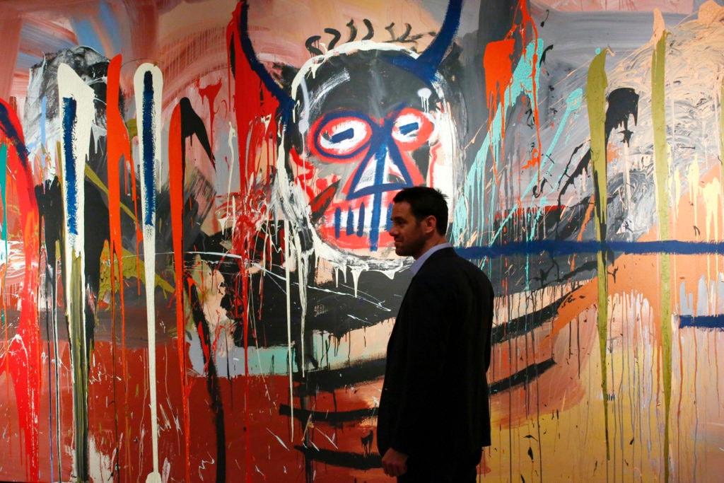Jean Michel-Basquiat In-App Purchase Record Loïc Gouzer painting artwork 'untitled' 