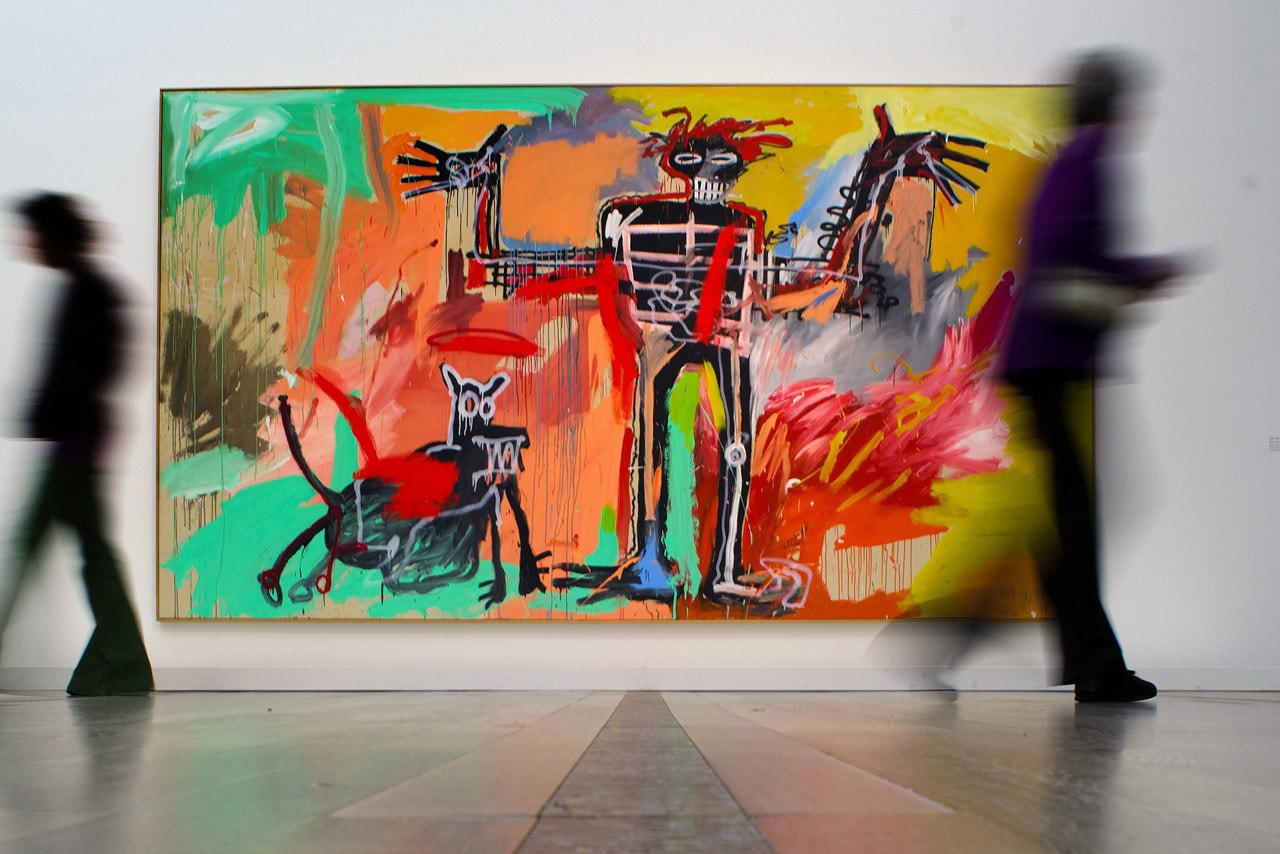 Jean-Michel Basquiat $100 Million USD Painting art institute of chicago ken griffin 'boy and god in johnnypump' Kenneth C. Griffin